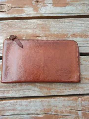 이케노하타 긴가텐 L자 장지갑 브라운