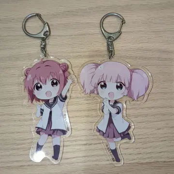 유루유리 아카자 아카리 요시카와 치나츠 아크릴 키링 2개 세트
