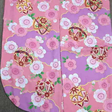 2척 소매 분할 염색 마리 핑크 장척