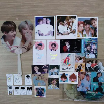 BTS 지민 정국 부채 포토카드 이게 맞아 김밥 만들기 익명 배송