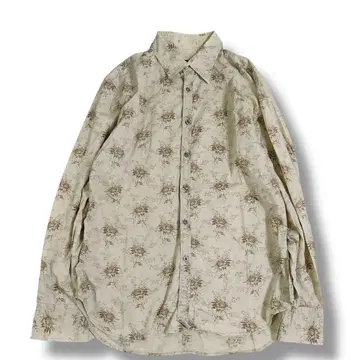 새상품급 폴스미스 꽃무늬 셔츠 베이지 L 사이즈