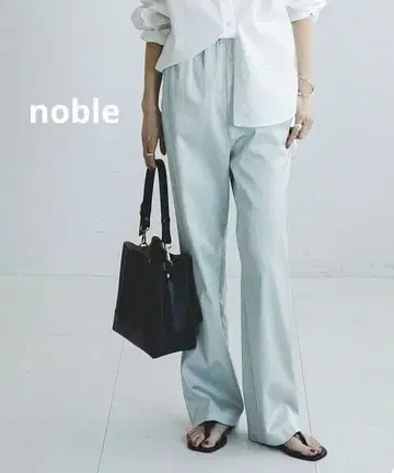 noble [ 세탁 가능 ] 스트레치 새틴 이지 팬츠 정가 18,700엔