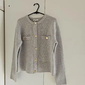 PLST 플라스테 엑스트라 파인 메리노울 미들 게이지 가디건 M