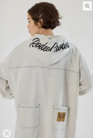 로데오 크라운 RCS 컬러 스티치 후드티 원피스 롱 원피스