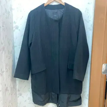 Muxich 블랙 롱 코트