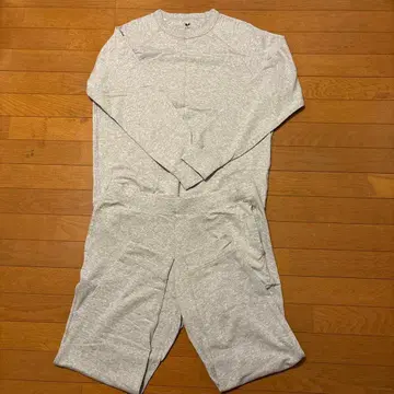 그레이 긴팔 팬츠 세트 룸웨어