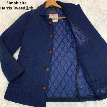 새상품급/XL Harris Tweed [ 헤링본 퀼팅 자켓 ]