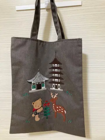 미사용 새상품 파밀리아 코후쿠지운케이전 콜라보 토트백