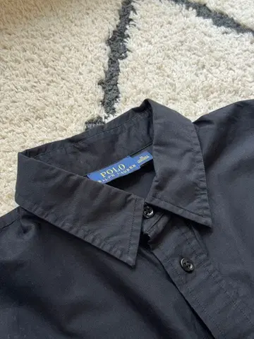 POLO 블랙 오버 사이즈 셔츠