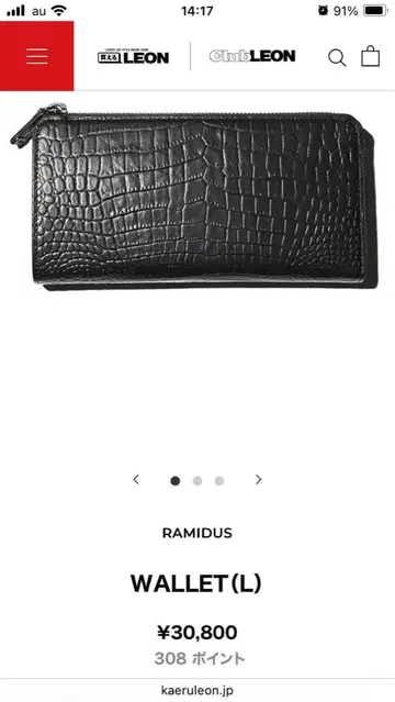 RAMIDUS WALLET(L) 블랙