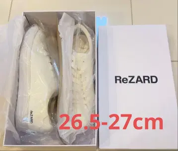 ReZARD 로고 레더 스니커즈 (화이트)