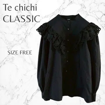 테치치 클래식 모드 성숙/러블리 걸리시 레이스 프릴 블라우스 고품질