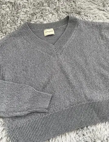 글리터 라메 V넥 니트 UNITED ARROWS