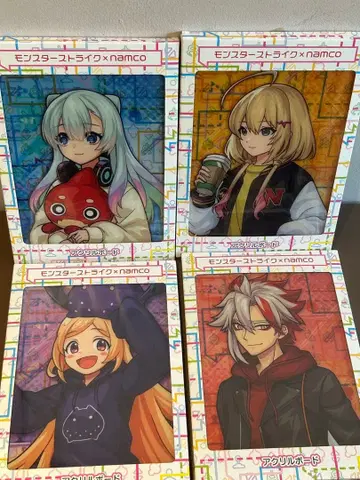 몬스토 몬스터 스트라이크 namco 남코 아크릴 보드 4종