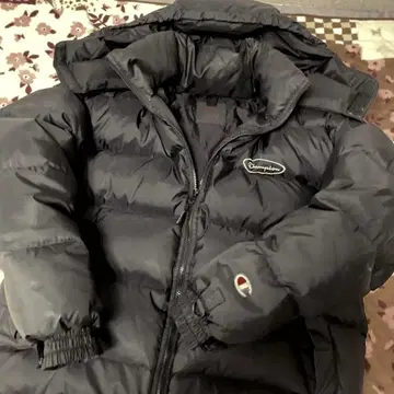 Champion 다운 자켓 블랙 2XL