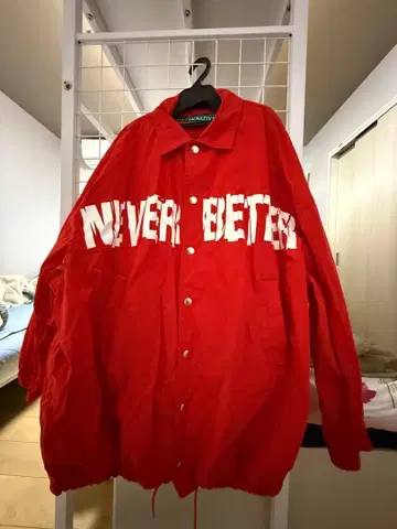 ALTERNATIVE 빨간색 오버 사이즈 자켓