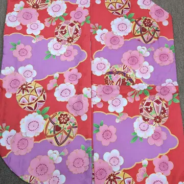 2자 소매 물들임 분할 공 붉은색 긴 길이