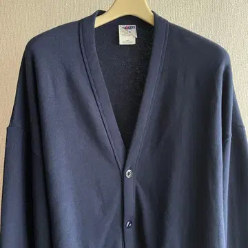 90s JERZEES 맨투맨 가디건 네이비