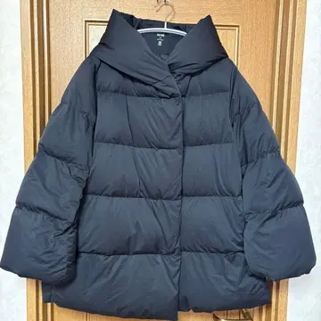 UNIQLO 후드 부착 다운 자켓 XL 블랙