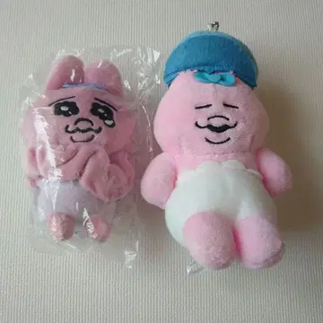 스크런치 역장 마스코트 빤쮸토끼 2개 세트 봉제 인형