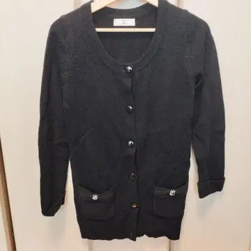 NETTO di MAMMINA 블랙 니트 가디건 38