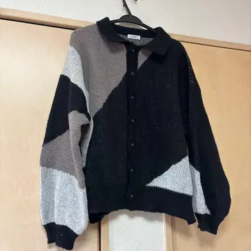 새상품급 남성용 블록 컬러 니트 가디건