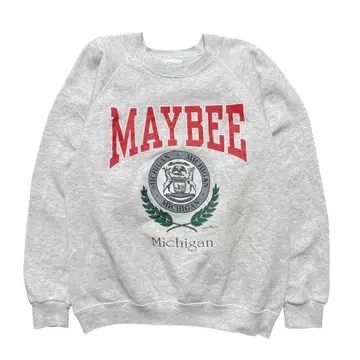 구제 의류 USA제 90S 미시간 대학교 칼리지 빈티지 맨투맨