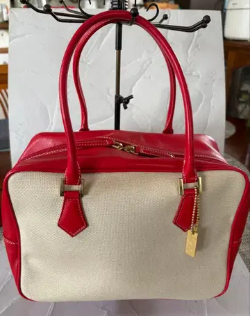Harrods 빨간색과 캠퍼스 핸드백