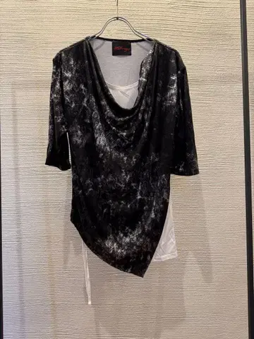 00s Japanese label drape 티셔츠