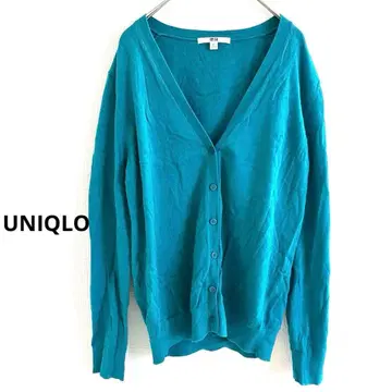 UNIQLO 코튼 100 그린 XL 여성용 올 시즌 깔끔한