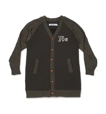 Laundry 개와 소년 PAINTER 니트 절개 롱 가디건 새상품