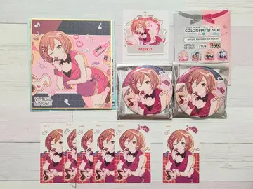 프로세카 MEIKO 미니 색지 글리터 캔뱃지 아크링 키링 에피카