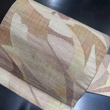 12-44 나고야 오비 9촌 새상품급 순수 실크 기모노 나고야 제봉