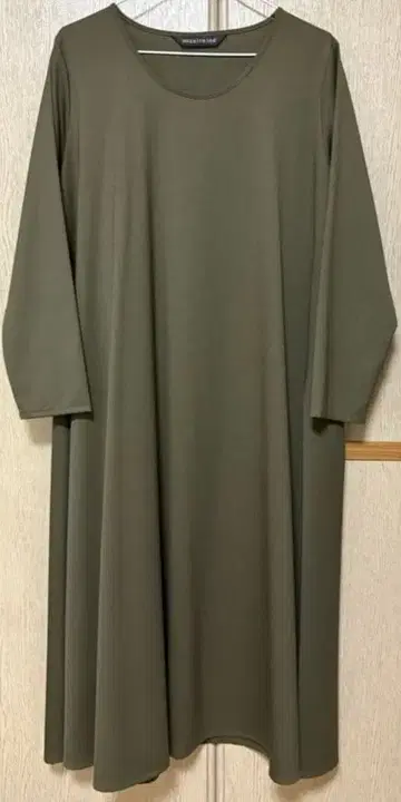 mizuiroind 미즈이로 인드 긴팔 원피스 카키