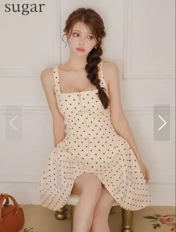 ERUKEI 엘르 도트 무늬 드레스