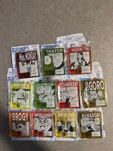 원피스 BASESHOP 복권 아크릴 블록 11종류 베이스샵