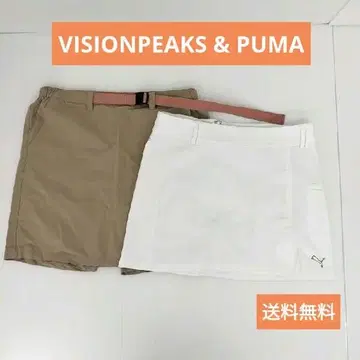 푸마 스커트 비전피크스 숏팬츠 L 세트 골프 등산