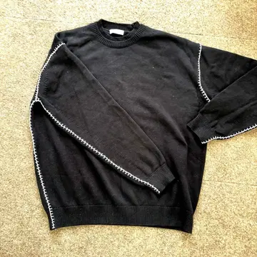 BEAUTY&YOUTH 블랙 니트 스웨터 긴팔