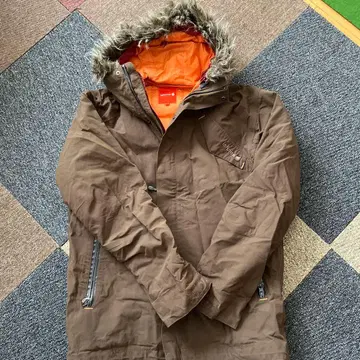 라프마 lafuma 입고 벗기 가능한 다운 브라운 오렌지 레드