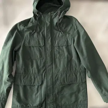 [유니클로] 다크 그린 후드 부착 마운틴 후드티 M