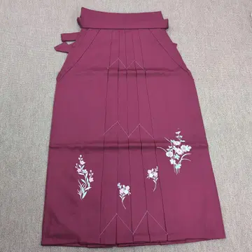 여자 하카마 자수 크림슨 87cm