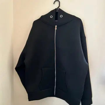 클래식 엘프 빅 실루엣 지퍼 후드티 XL 블랙