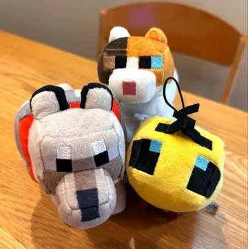 마인크래프트 봉제 인형 삼색 고양이 개 벌 묶음 판매 동물