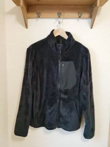 UNITEDARROWS 다크 블루 벨로아 플리스 자켓 L