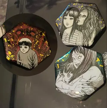 이토 준지 22 카레 캔뱃지 토미에 매니아 컬렉션