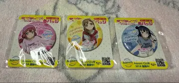 Aqours 캐릭터 캔뱃지 세트