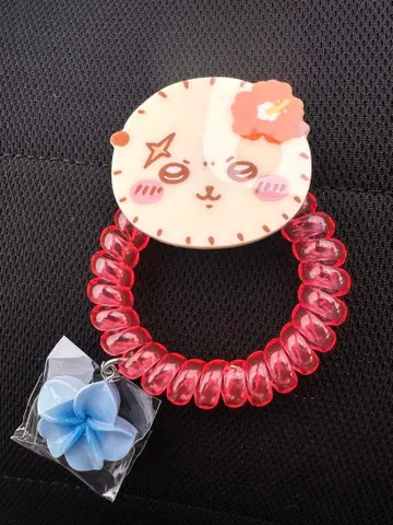 치이카와 (먼작귀) 시사 기념품 가게 트레이딩 코일 머리끈 랏코