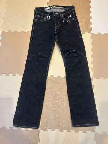 vanson 스트레이트 데님 다크 블루 W32