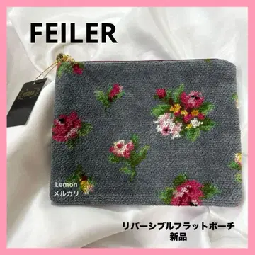 페이러 FEILER 리버서블 플랫 파우치 새상품