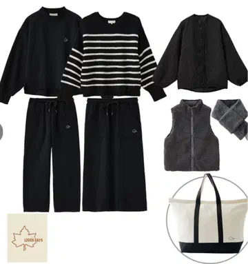 시마무라 LOGOS DAYS 해피백 블랙